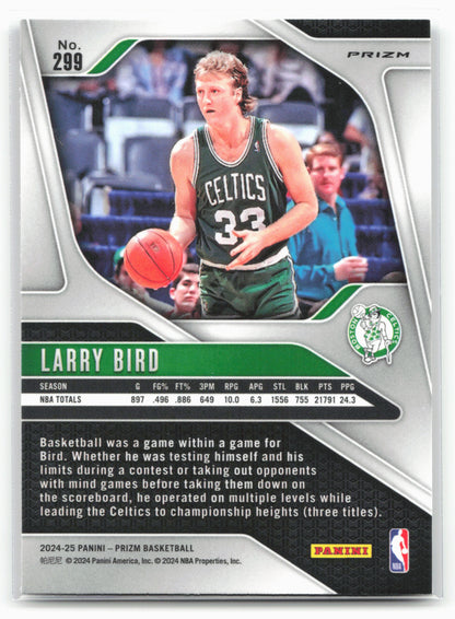 2024-25 Panini Prizm #299 Larry Bird Prizms Silver 25488