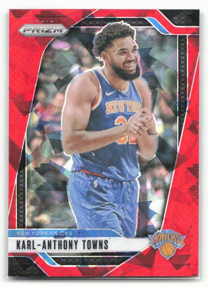 2024-25 Panini Prizm #141 Karl-Anthony Towns Prizms Red Ice 25489