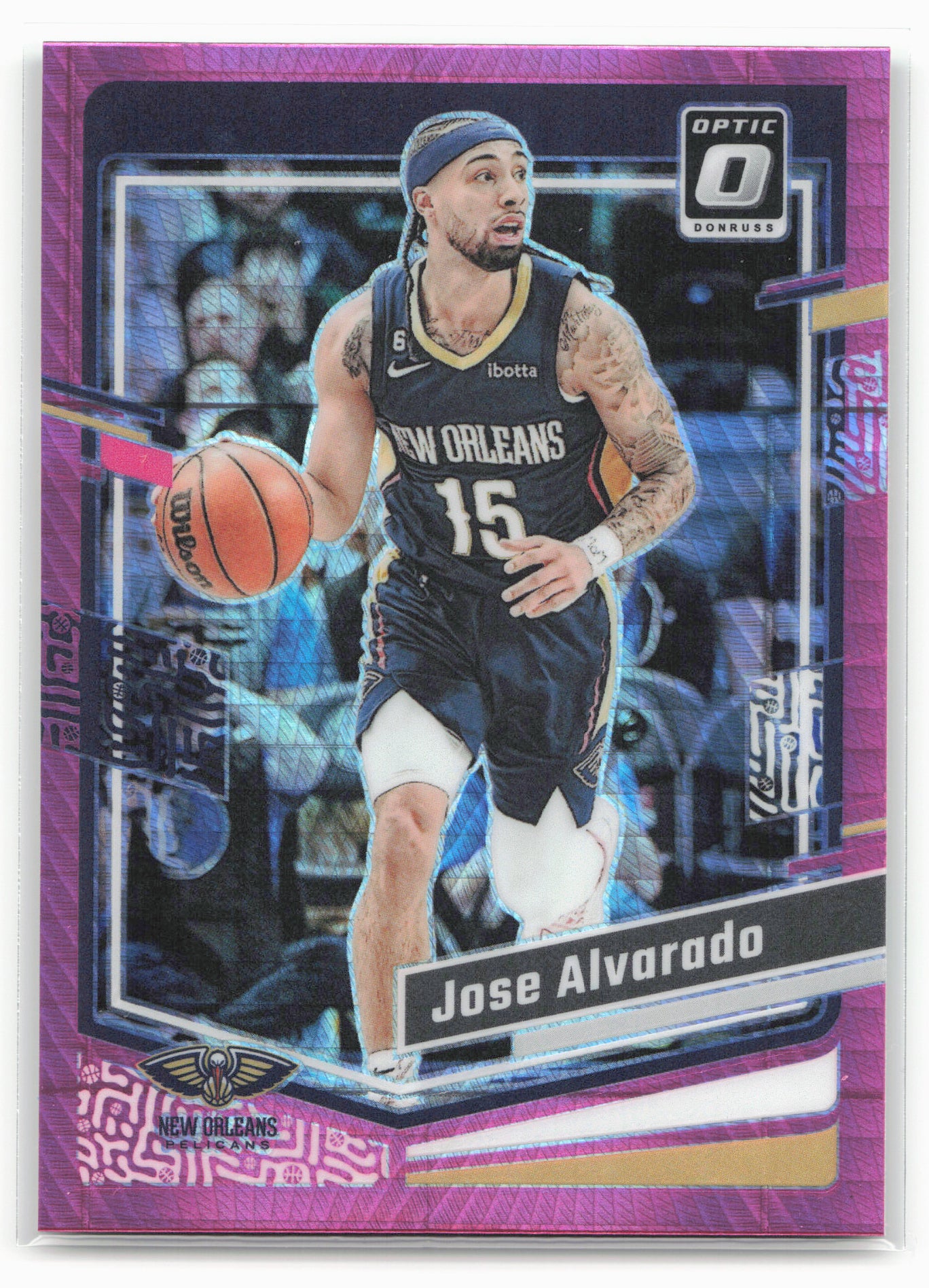 2023-24 Donruss Optic #145 Jose Alvarado Hyper Pink