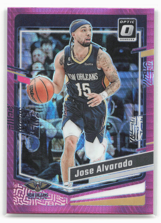 2023-24 Donruss Optic #145 Jose Alvarado Hyper Pink