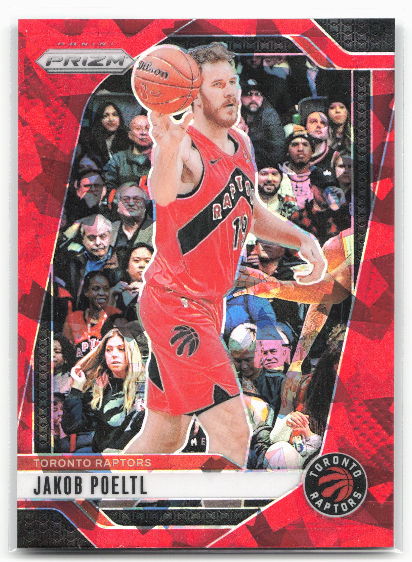 2024-25 Panini Prizm #198 Jakob Poeltl Prizms Red Ice 25492