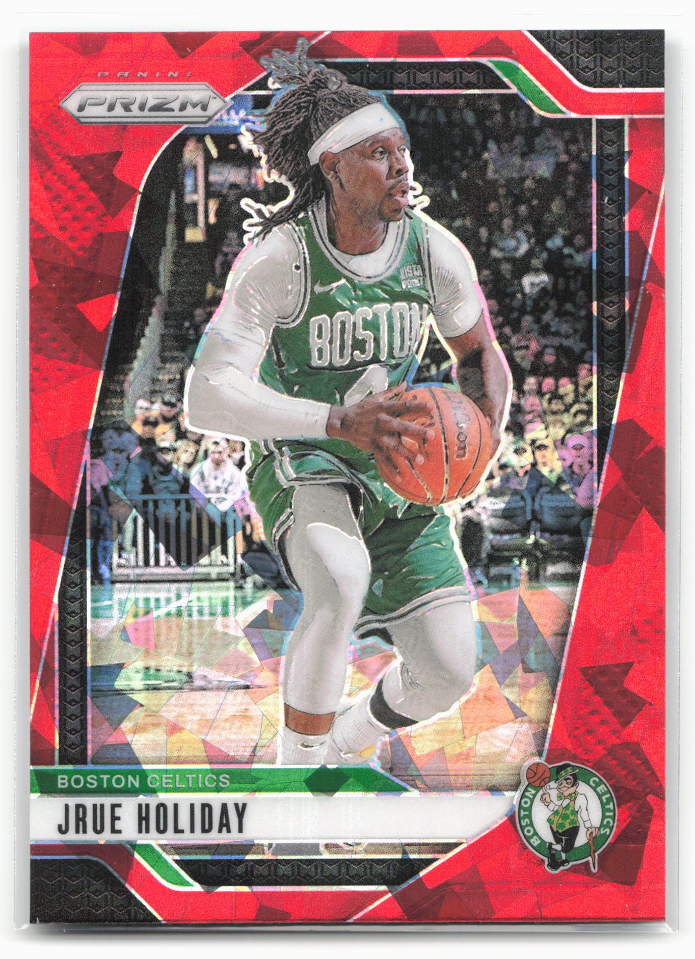 2024-25 Panini Prizm #171 Jrue Holiday Prizms Red Ice 25502