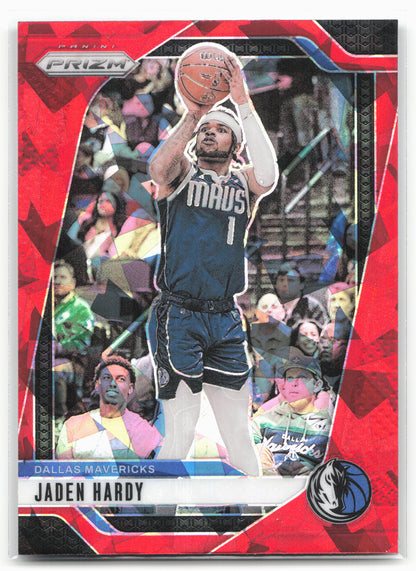 2024-25 Panini Prizm #128 Jaden Hardy Prizms Red Ice 25503