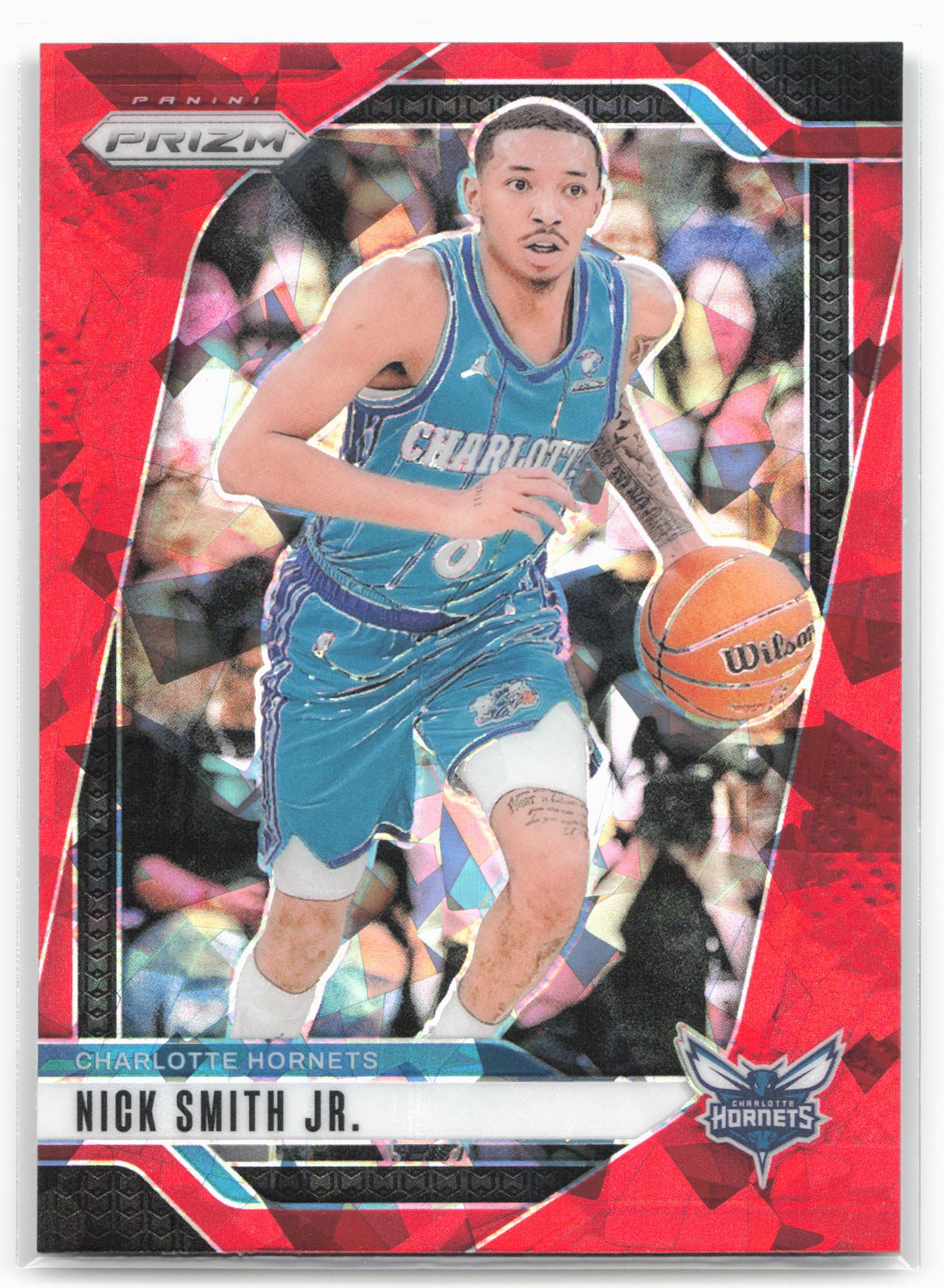 2024-25 Panini Prizm #185 Nick Smith Jr. Prizms Red Ice 25504