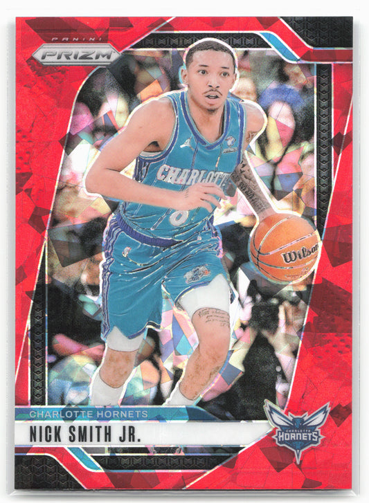 2024-25 Panini Prizm #185 Nick Smith Jr. Prizms Red Ice 25504