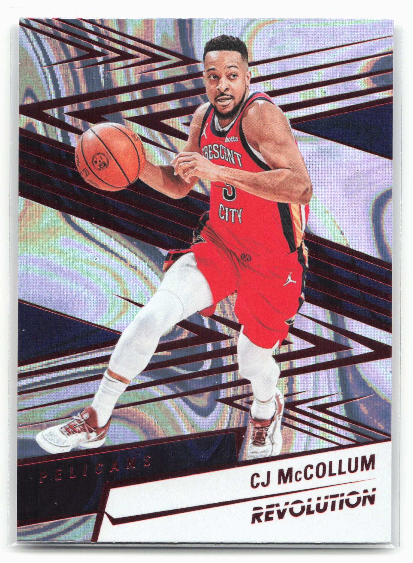 2024-25 Panini Revolution #2 CJ McCollum Red Swirl 25515