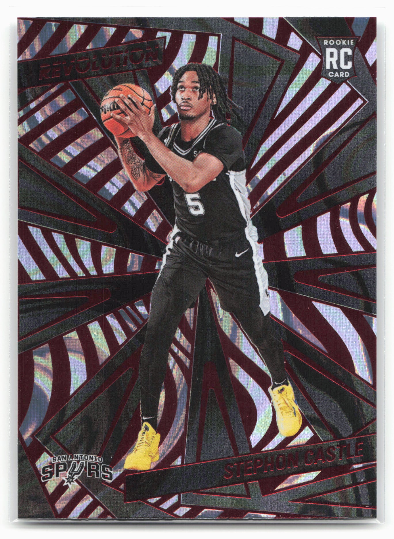 2024-25 Panini Revolution #116 Stephon Castle Red Swirl 25516