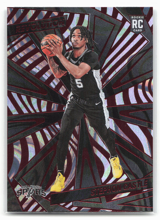 2024-25 Panini Revolution #116 Stephon Castle Red Swirl 25516