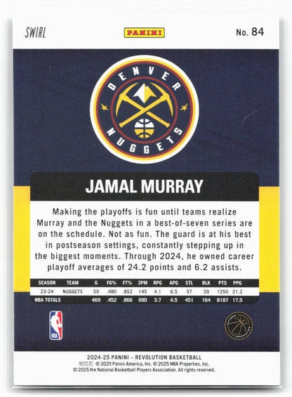 2024-25 Panini Revolution #84 Jamal Murray Red Swirl 25519