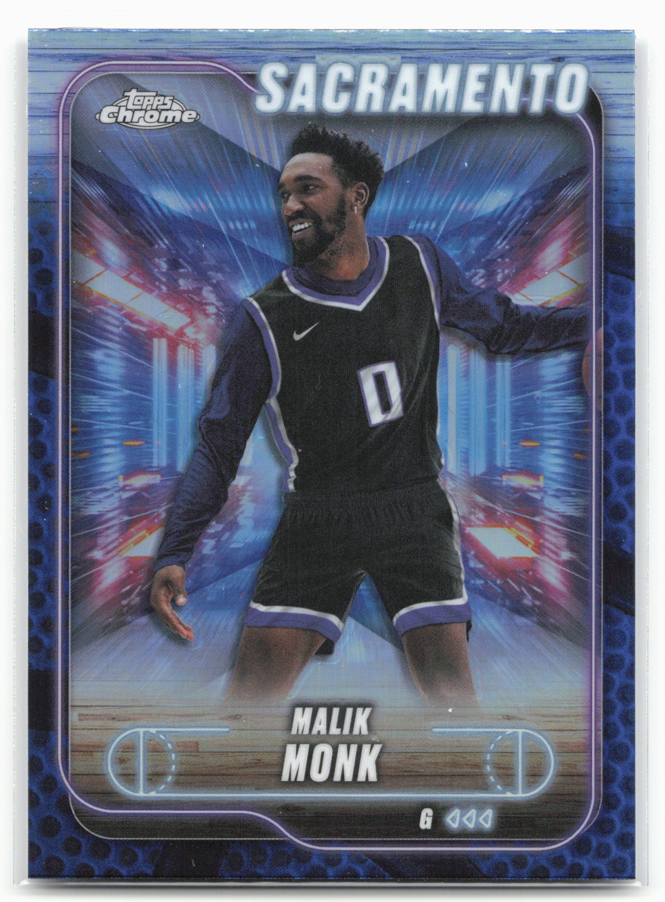 2024-25 Topps Chrome #141 Malik Monk Blue Basketball Refractor 25520