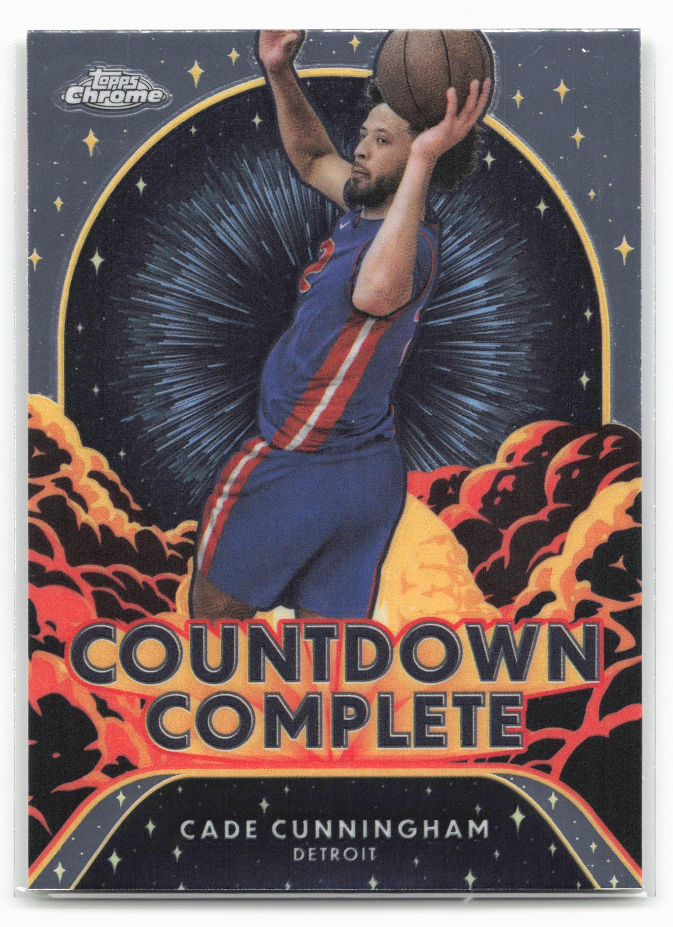 2024-25 Topps Chrome #CC-10 Cade Cunningham Countdown Complete 25523
