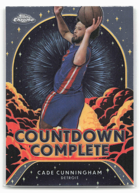 2024-25 Topps Chrome #CC-10 Cade Cunningham Countdown Complete 25523