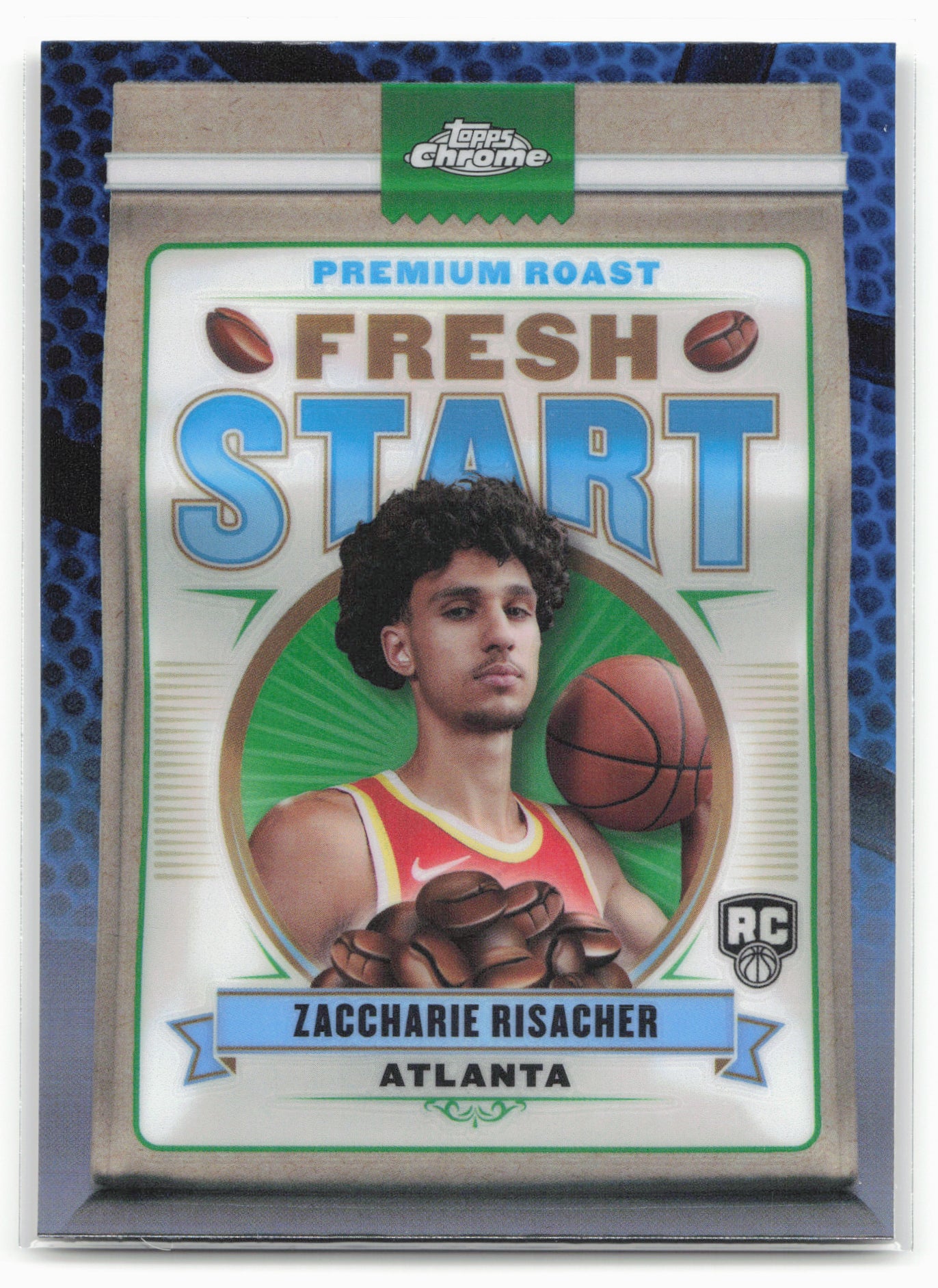 2024-25 Topps Chrome #FS-1 Zaccharie Risacher Fresh Blue Refractor 25525