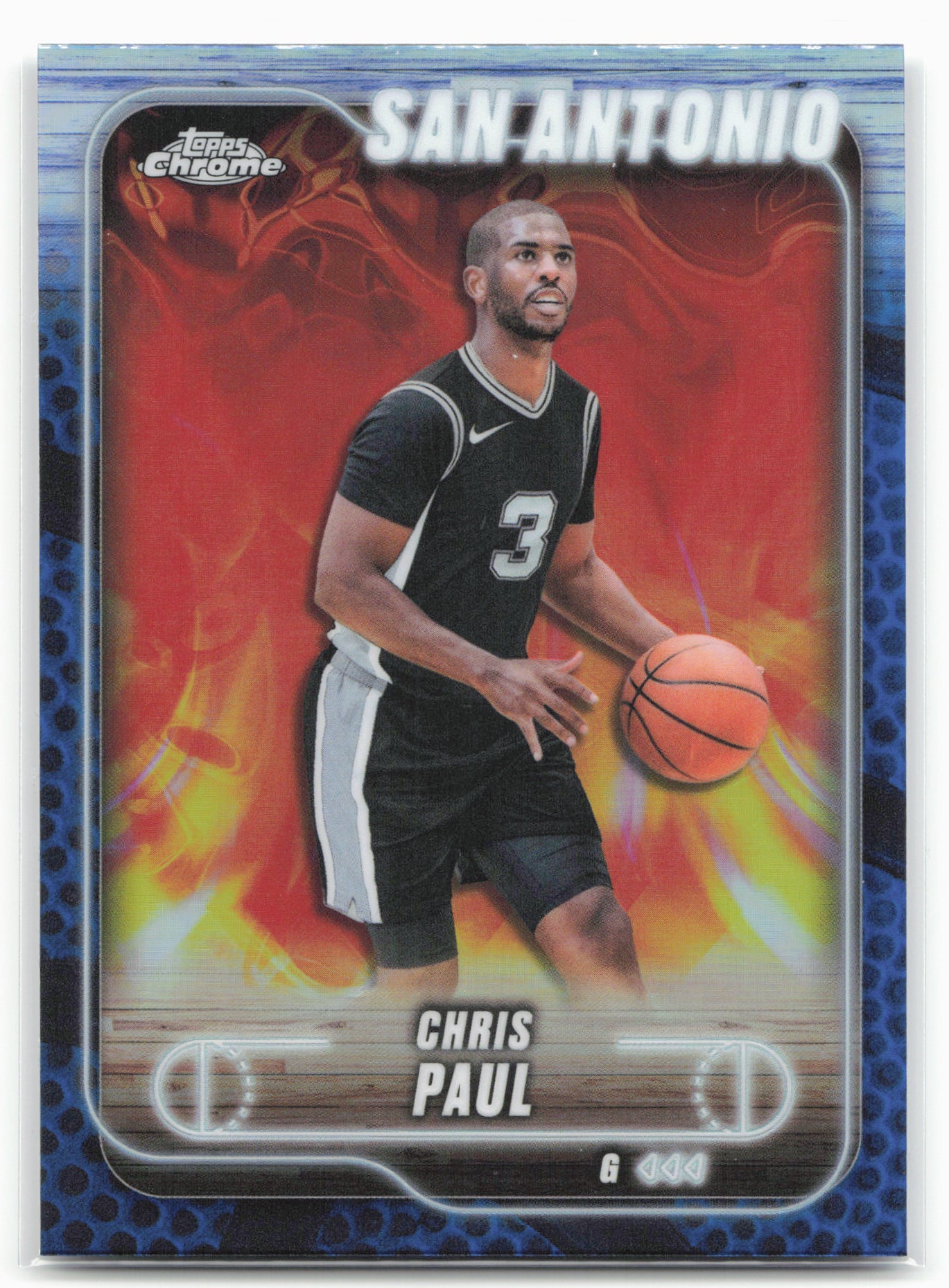 2024-25 Topps Chrome #162 Chris Paul Blue Basketball Refractor 25532