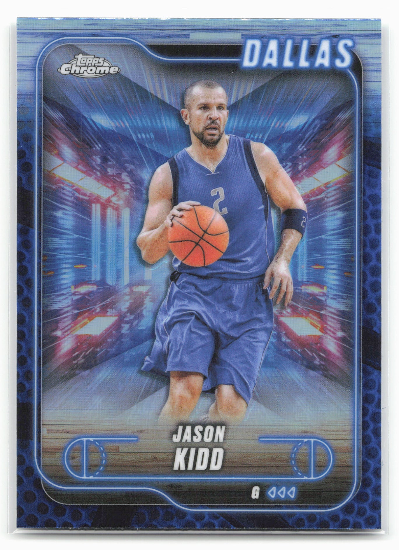 2024-25 Topps Chrome #129 Jason Kidd Blue Basketball Refractor 25534