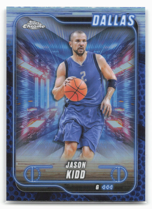 2024-25 Topps Chrome #129 Jason Kidd Blue Basketball Refractor 25534