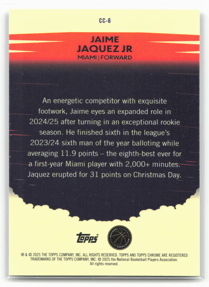 2024-25 Topps Chrome #CC-6 Jaime Jaquez Jr. 25540