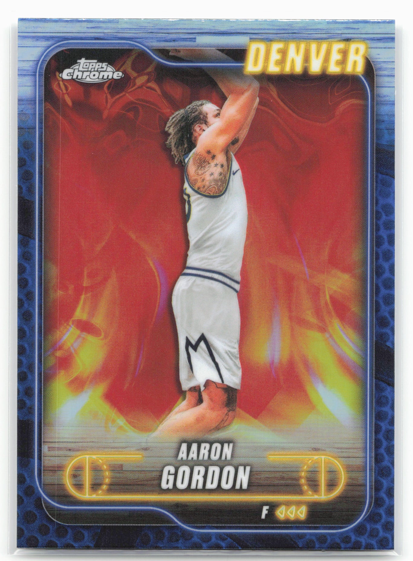2024-25 Topps Chrome #62 Aaron Gordon Blue Basketball Refractor 25543