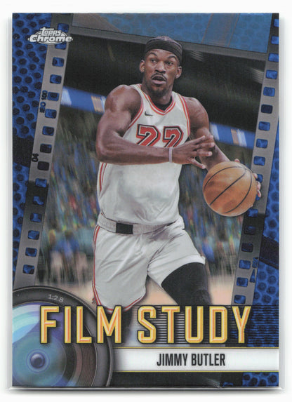 2024-25 Topps Chrome #FS-17 Jimmy Butler Film Study Blue Refractor 25545