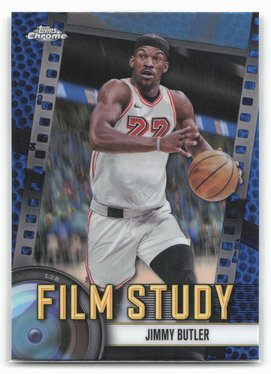 2024-25 Topps Chrome #FS-17 Jimmy Butler Film Study Blue Refractor 25545