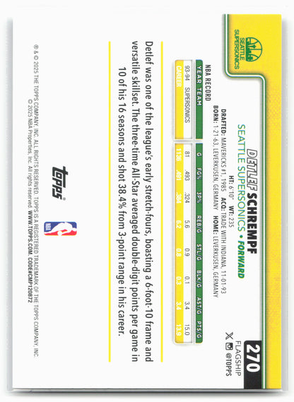 2025-26 Topps #270 Detlef Schrempf Diamante 25551