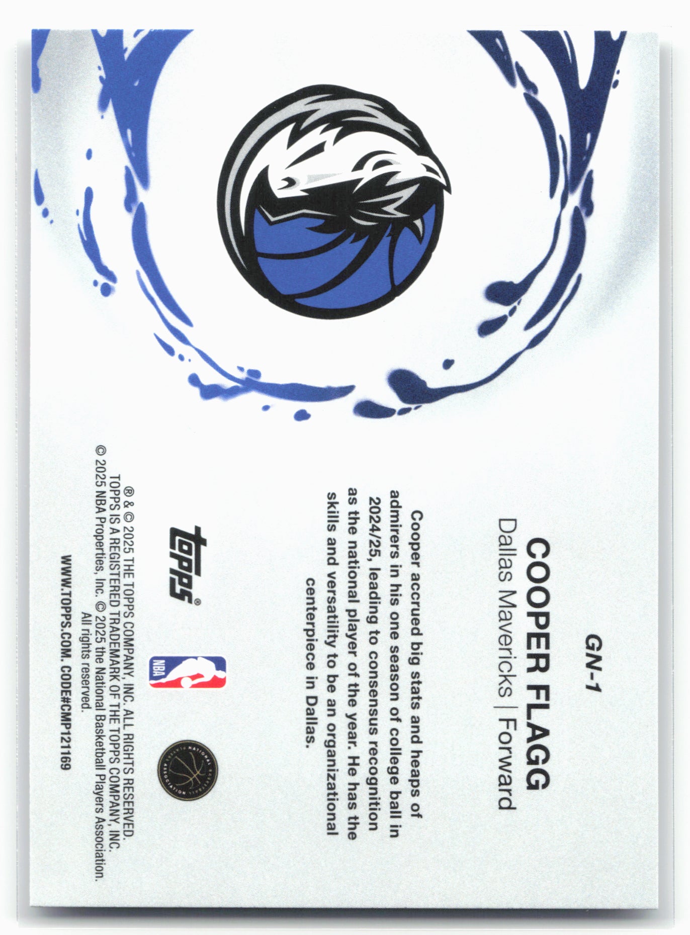 2025-26 Topps #GN-1 Cooper Flagg Generation Now 25556