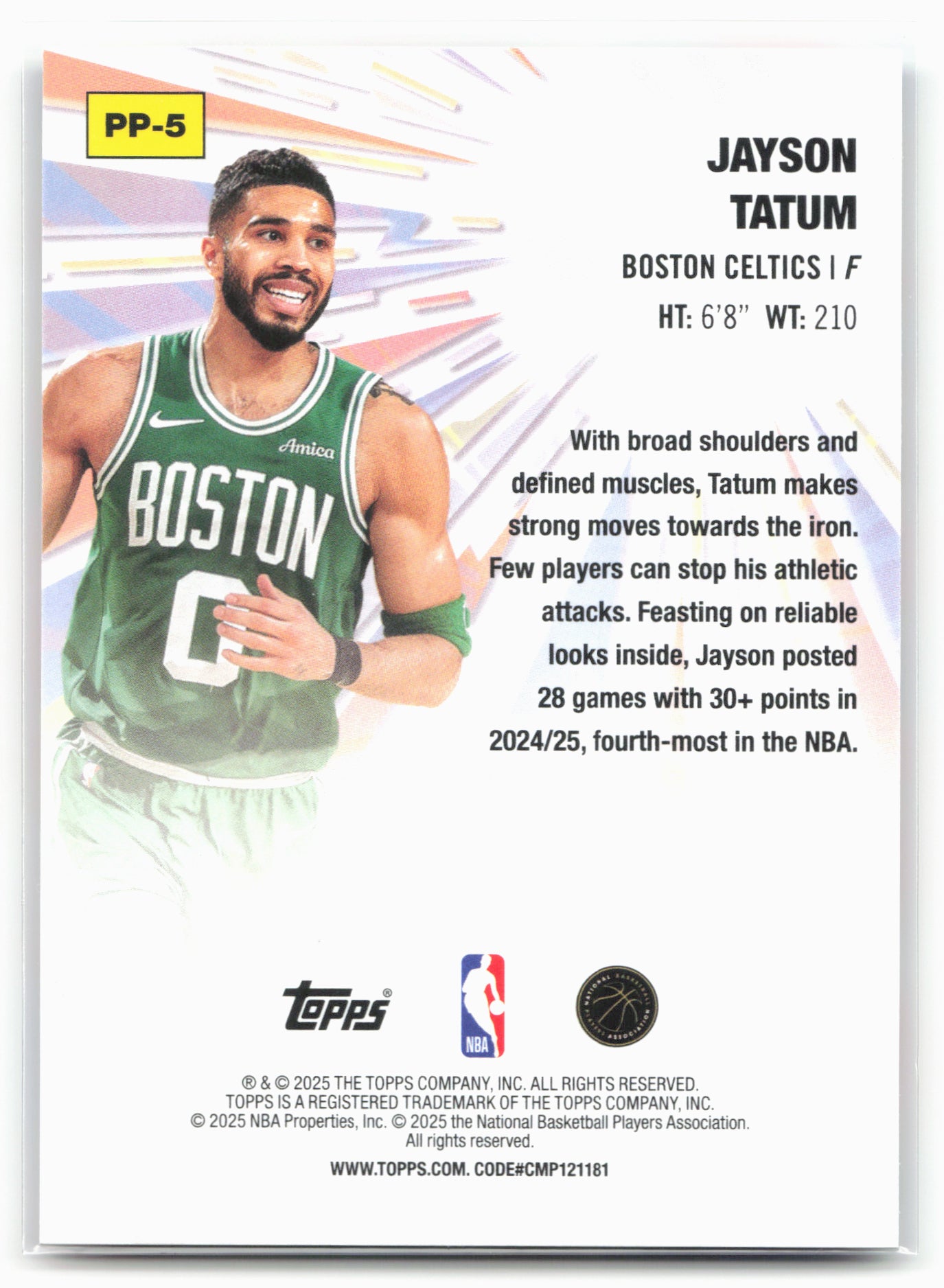 2025-26 Topps #PP-5 Jayson Tatum Power Players 25563