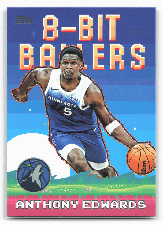 2025-26 Topps #8B-18 Anthony Edwards 8-Bit Ballers 25568