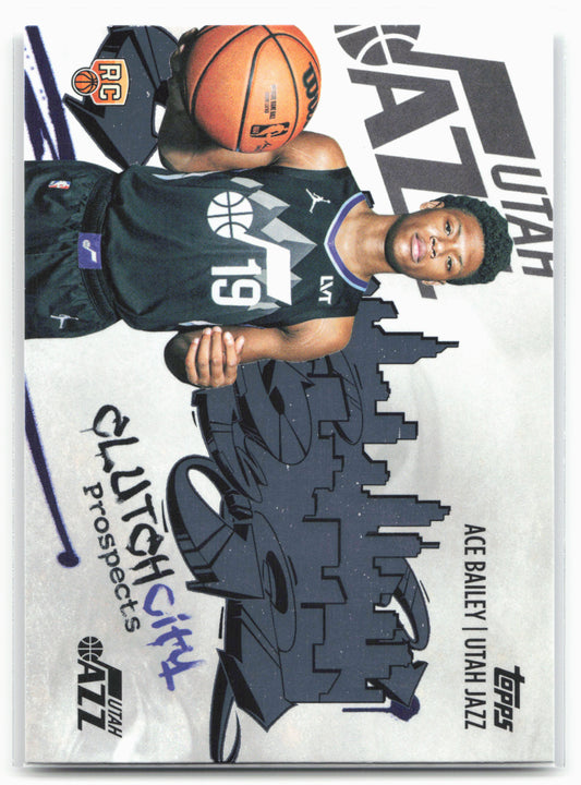 2025-26 Topps #CC-5 Ace Bailey Clutch City Prospects 25571