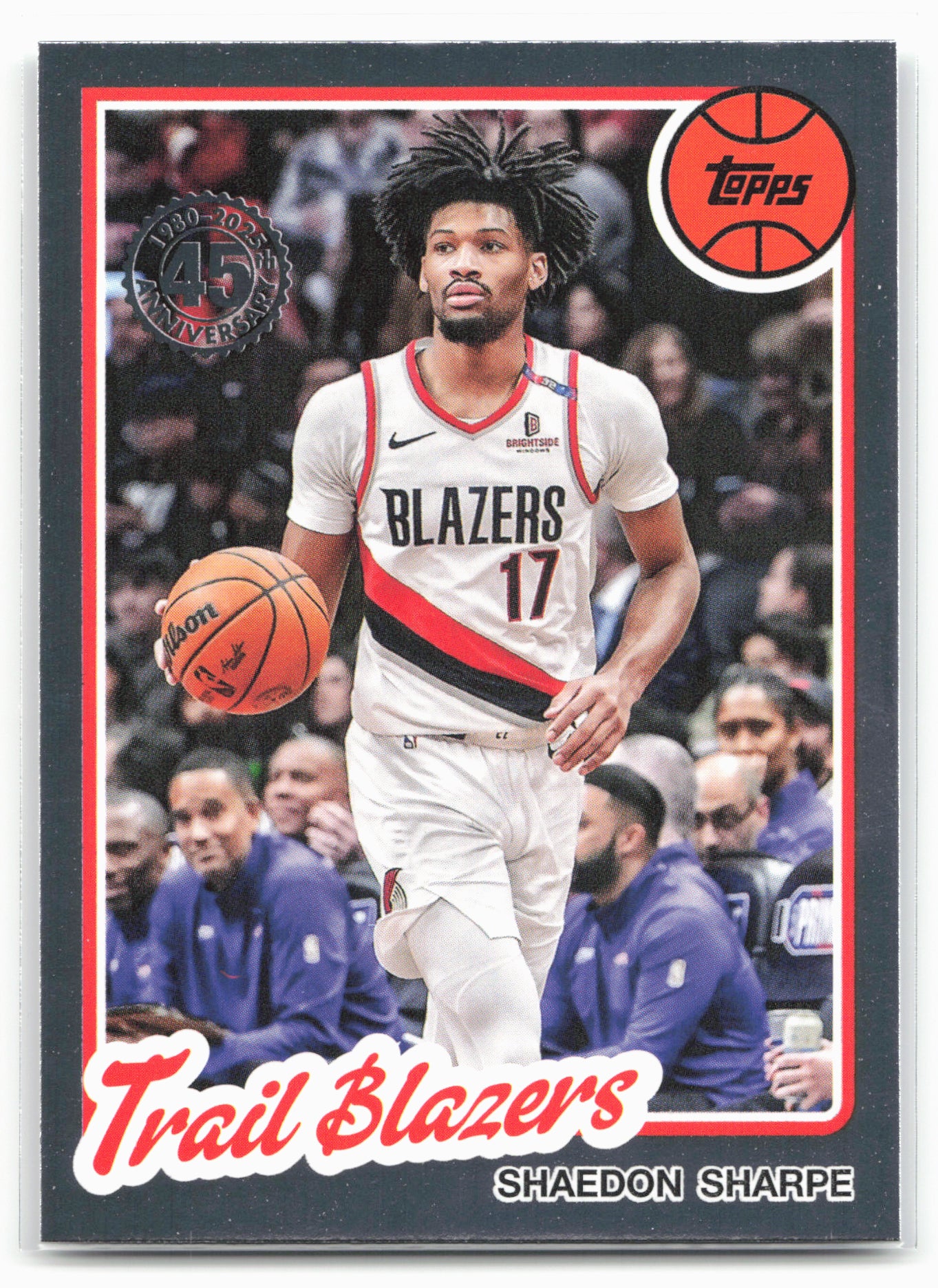 2025-26 Topps #80BK-35 Shaedon Sharpe 1980-81 Topps Basketball 25573