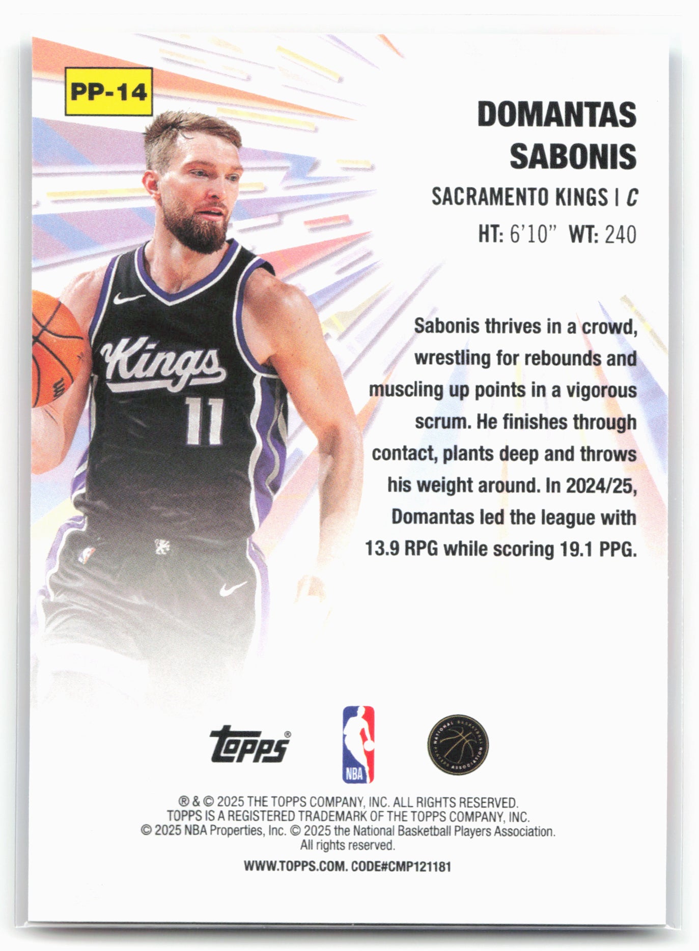 2025-26 Topps #PP-14 Domantas Sabonis Power Players 25575