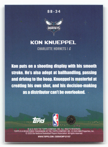 2025-26 Topps #8B-34 Kon Knueppel 8-Bit Ballers 25576