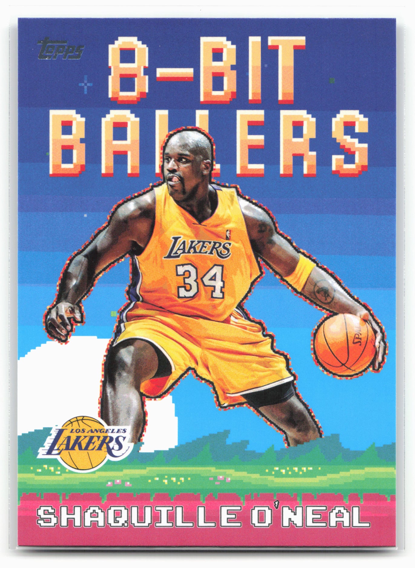 2025-26 Topps #8B-21 Shaquille O'Neal 8-Bit Ballers 25577