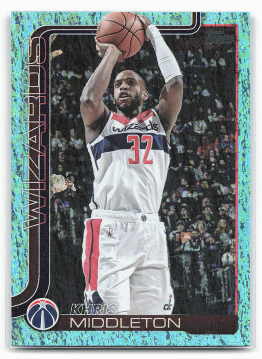2025-26 Topps #100 Khris Middleton Aqua Holo Foil 25580