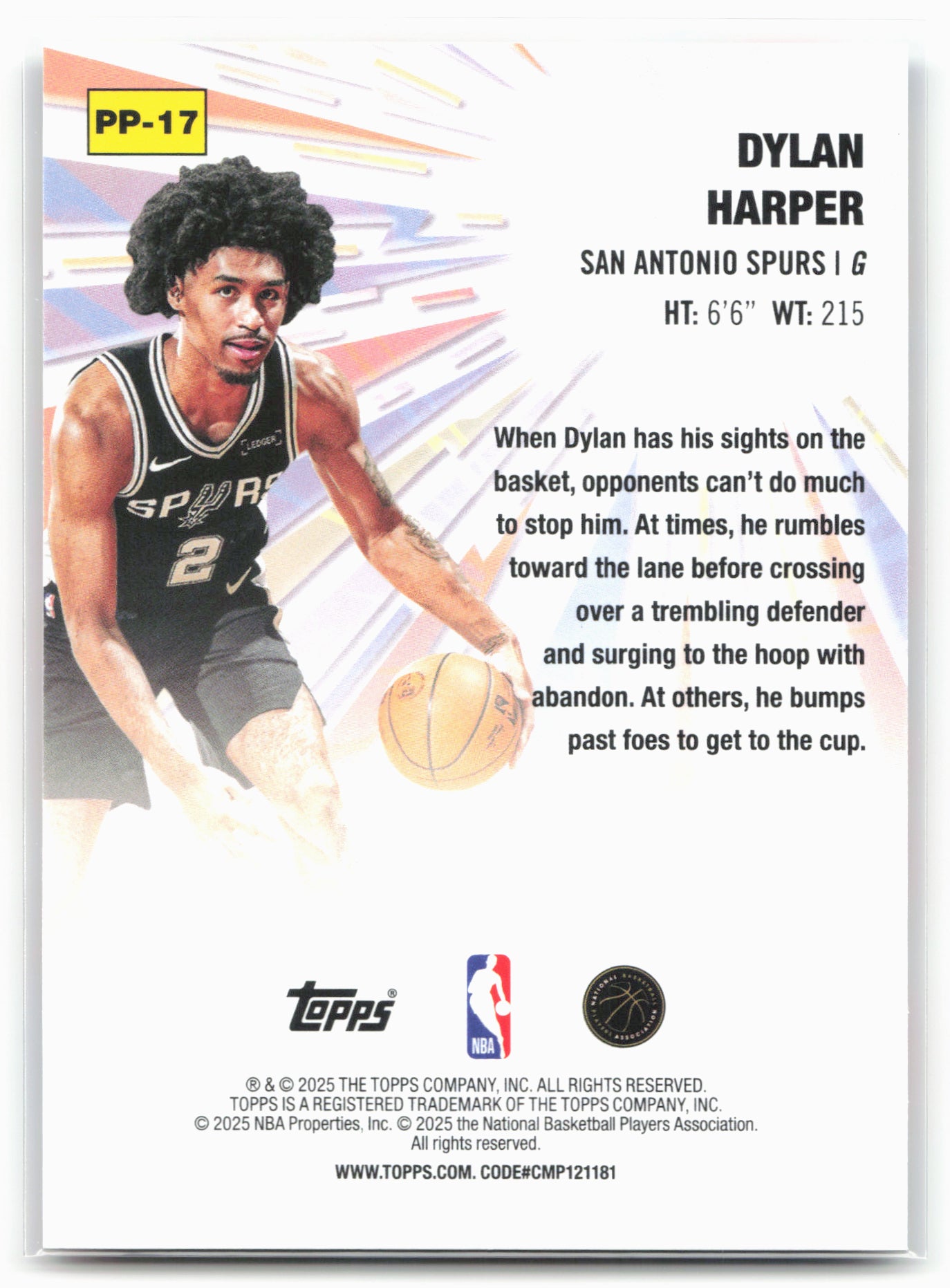 2025-26 Topps #PP-17 Dylan Harper Power Players 25584