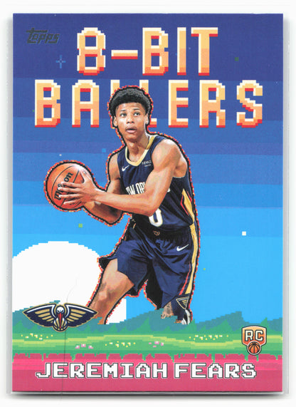 2025-26 Topps #8B-37 Jeremiah Fears 8-Bit Ballers 25587