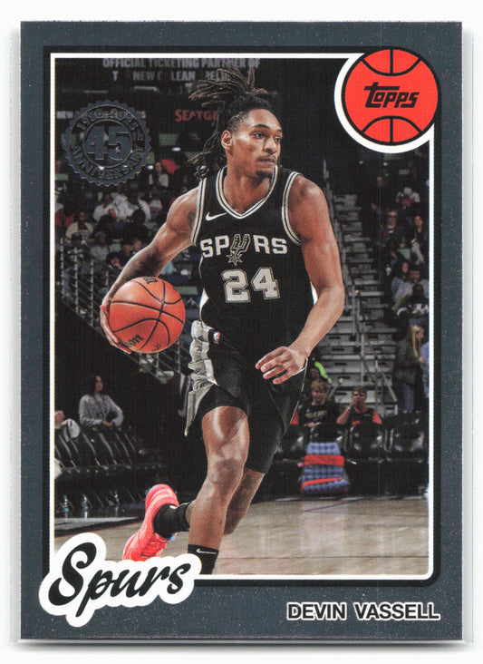 2025-26 Topps #80BK-7 Devin Vassell 1980-81 Topps Basketball 25598