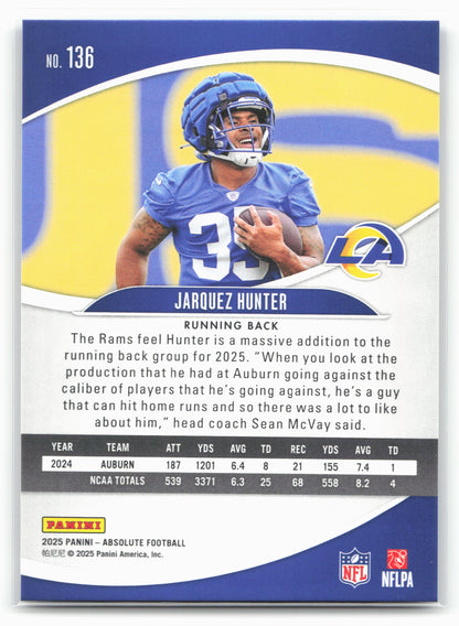 2025 Panini Absolute #136 Jarquez Hunter Retail
