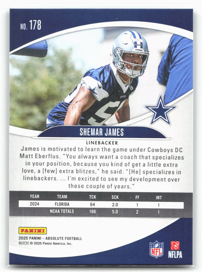 2025 Panini Absolute #178 Shemar James Retail