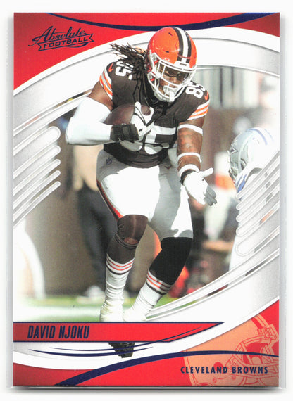 2025 Panini Absolute #12 David Njoku Blue