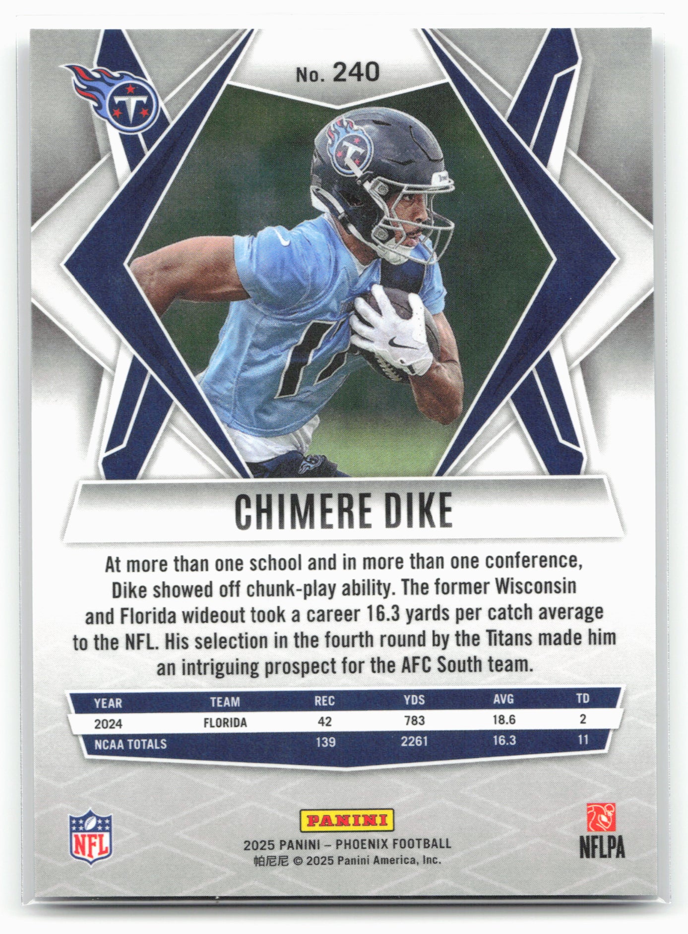 2025 Panini Phoenix #240 Chimere Dike