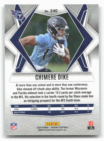 
2025 Panini Phoenix #240 Chimere Dike