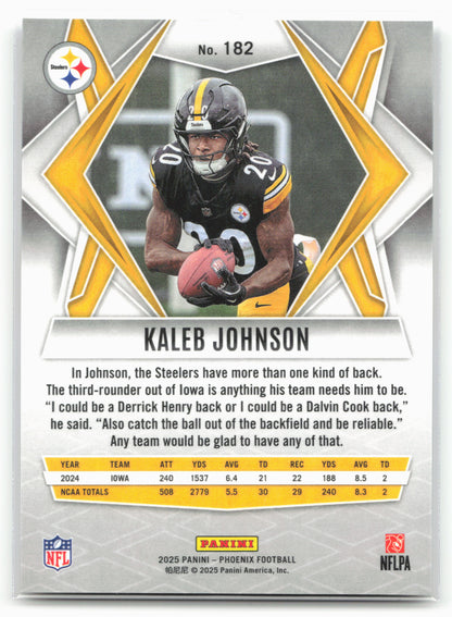 2025 Panini Phoenix #182 Kaleb Johnson