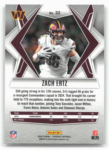2025 Panini Phoenix #32 Zach Ertz