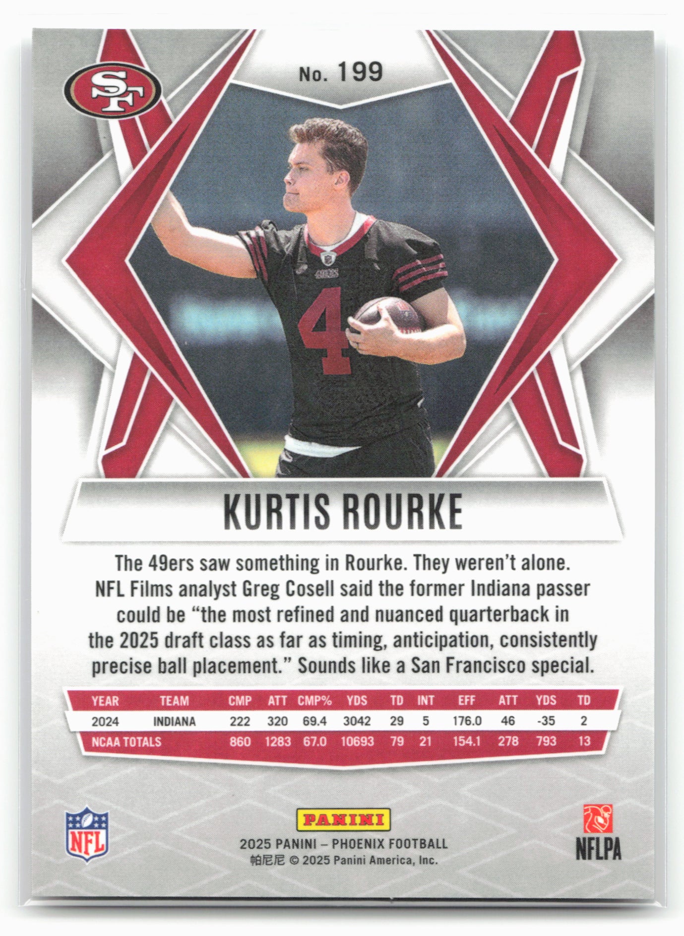 2025 Panini Phoenix #199 Kurtis Rourke