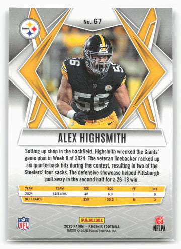 
2025 Panini Phoenix #67 Alex Highsmith