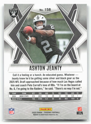 
2025 Panini Phoenix #158 Ashton Jeanty