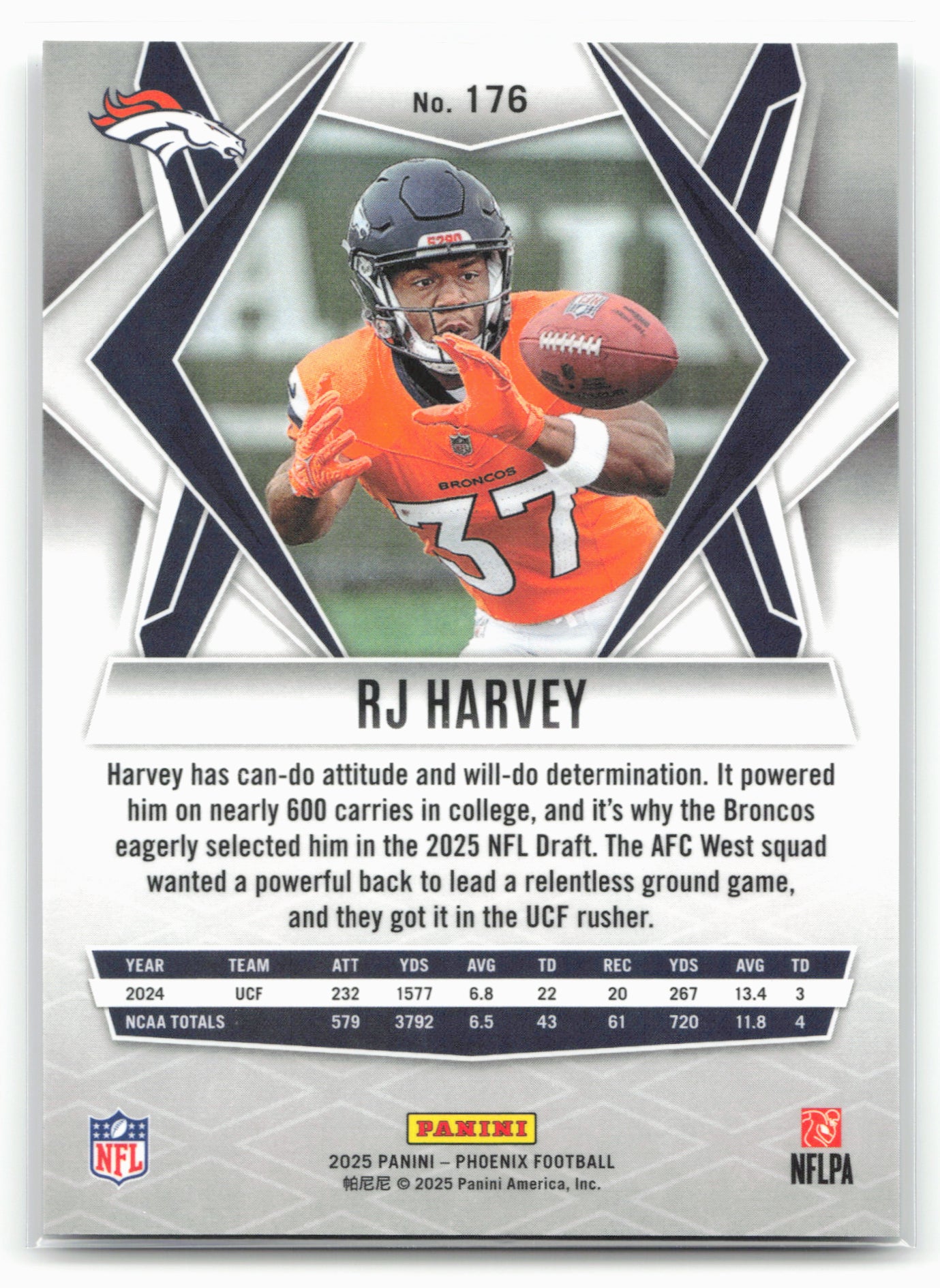 2025 Panini Phoenix #176 RJ Harvey