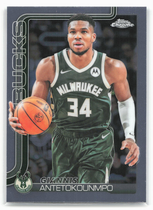 2025-26 Topps Chrome #137 Giannis Antetokounmpo 25651
