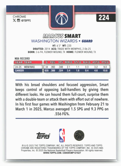 2025-26 Topps Chrome #224 Marcus Smart 25664